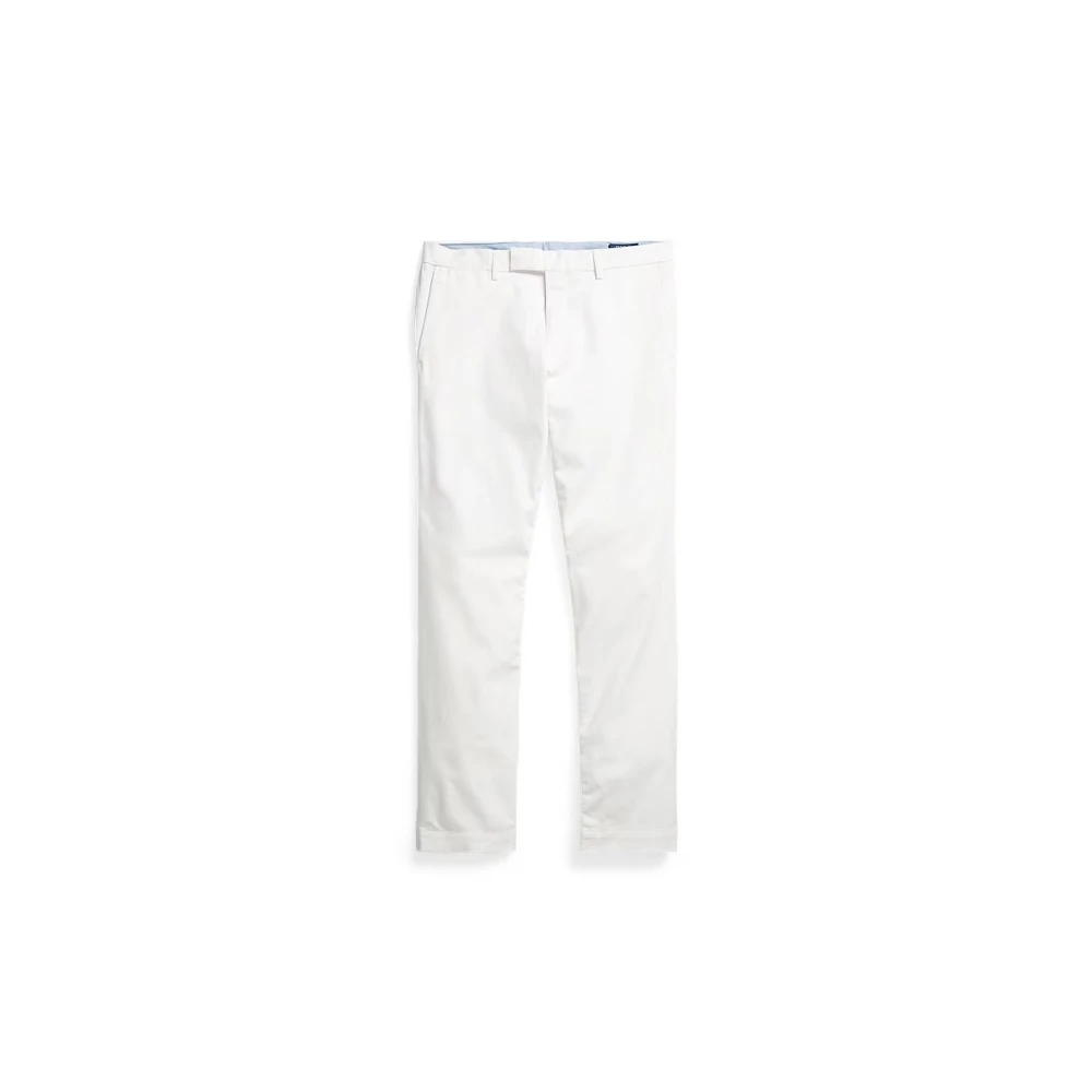 Polo Ralph Lauren Uomo Bianco Pantaloni, W32 L32, New,