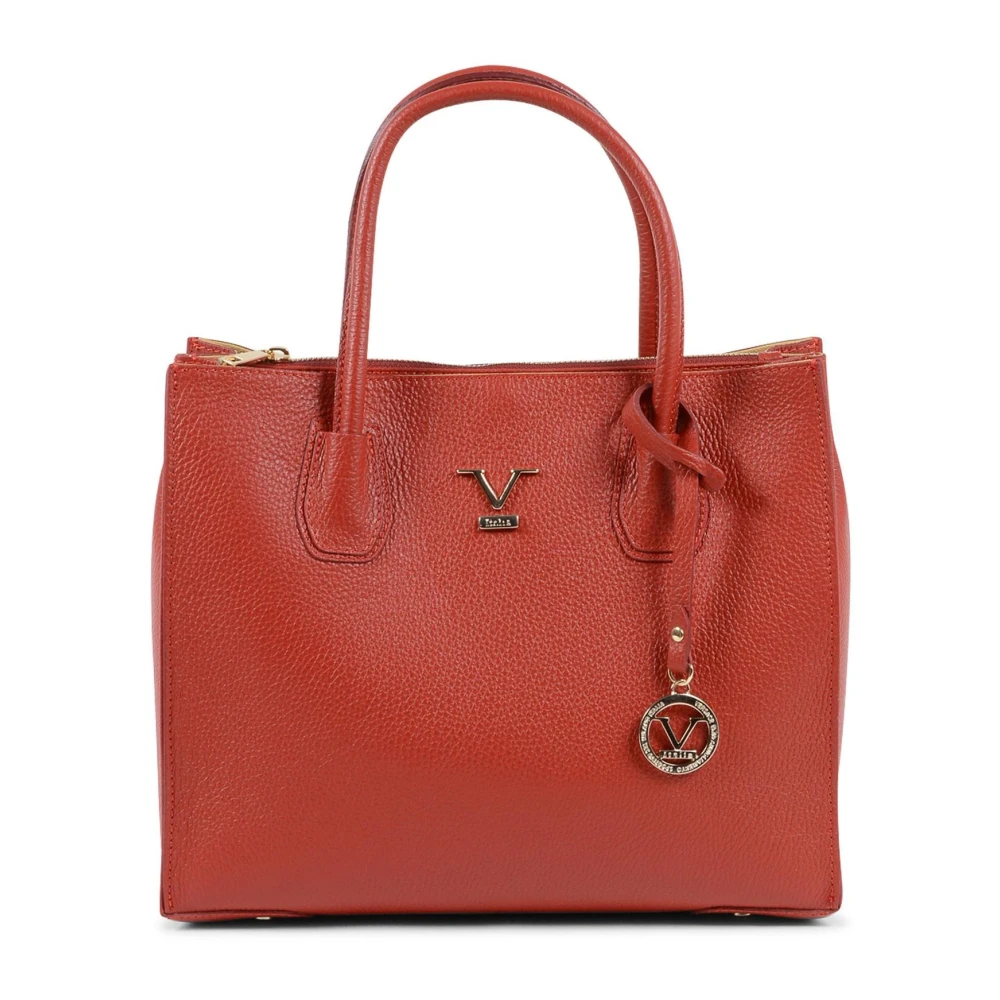 19v69 Italia Chic Leather Shoulder Bag Red Dames