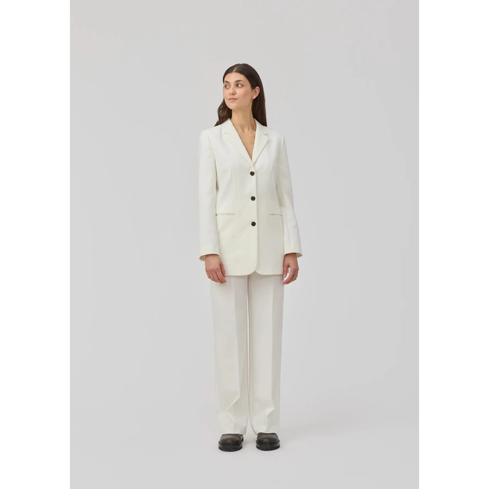 Modström Gale wijde broek White Dames
