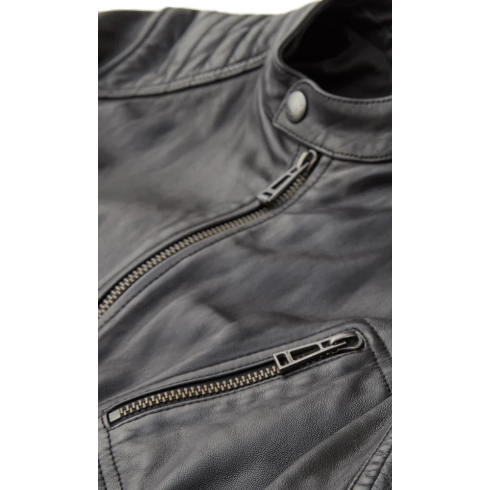 Belstaff V Racer Leren Jas Zwart Black Heren