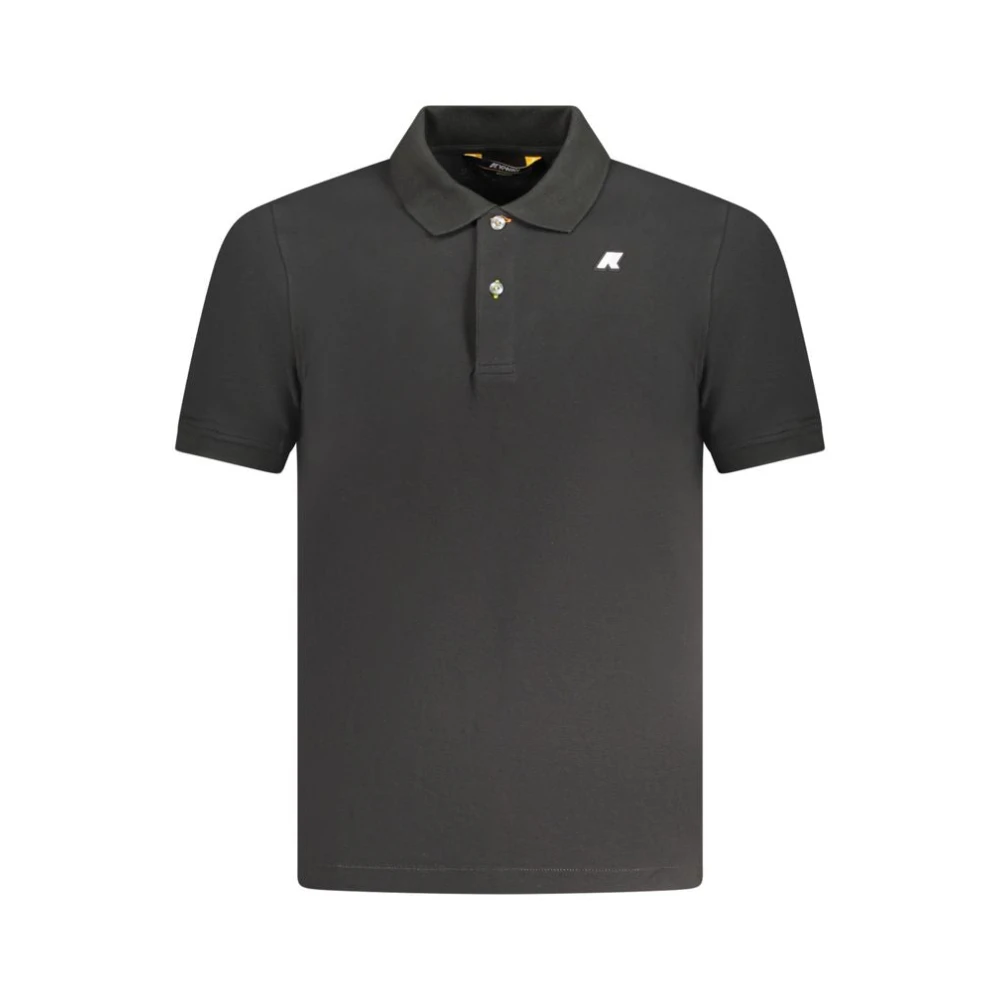 K-Way Men's Black Short Sleeve Polo