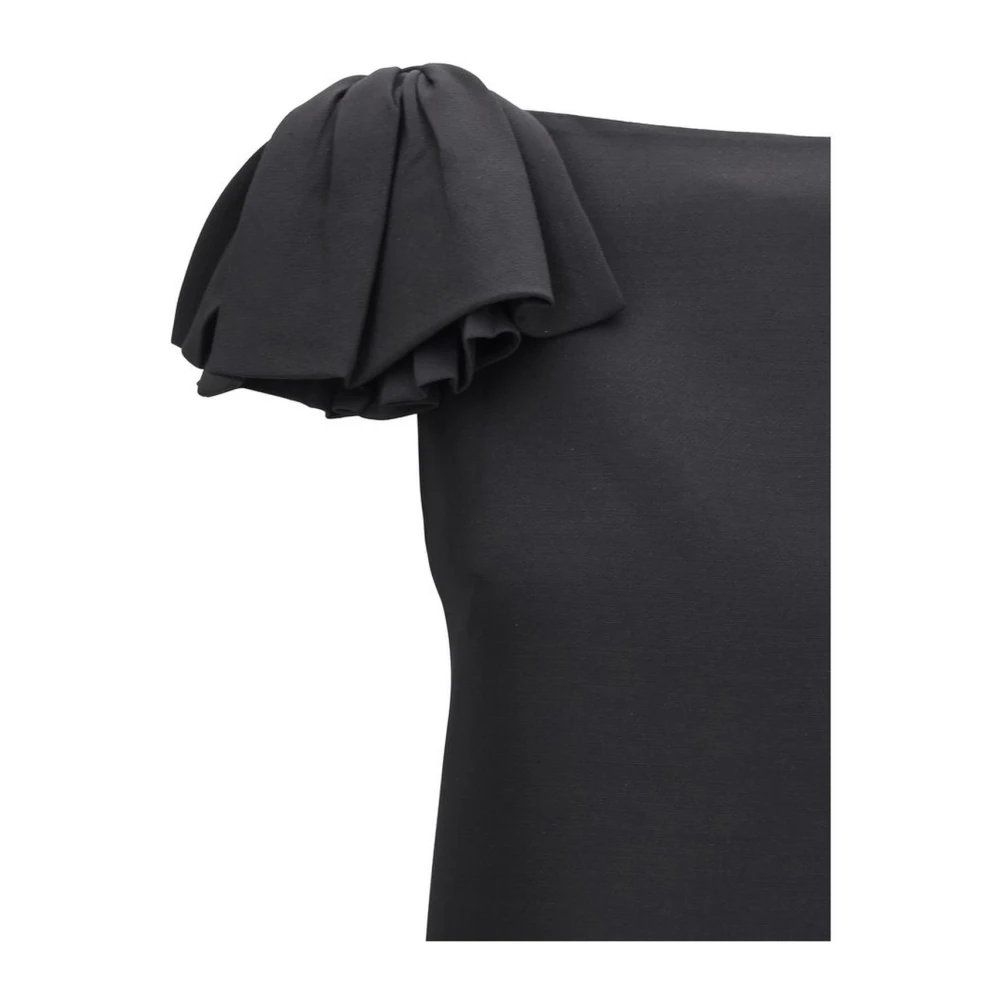 Valentino Mini Jurk met Strikken en Ruches Black Dames