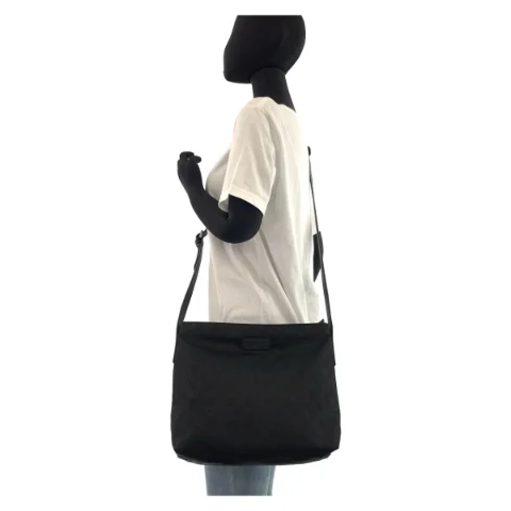 Gucci Vintage Pre-owned Canvas crossbody-bags Black Dames