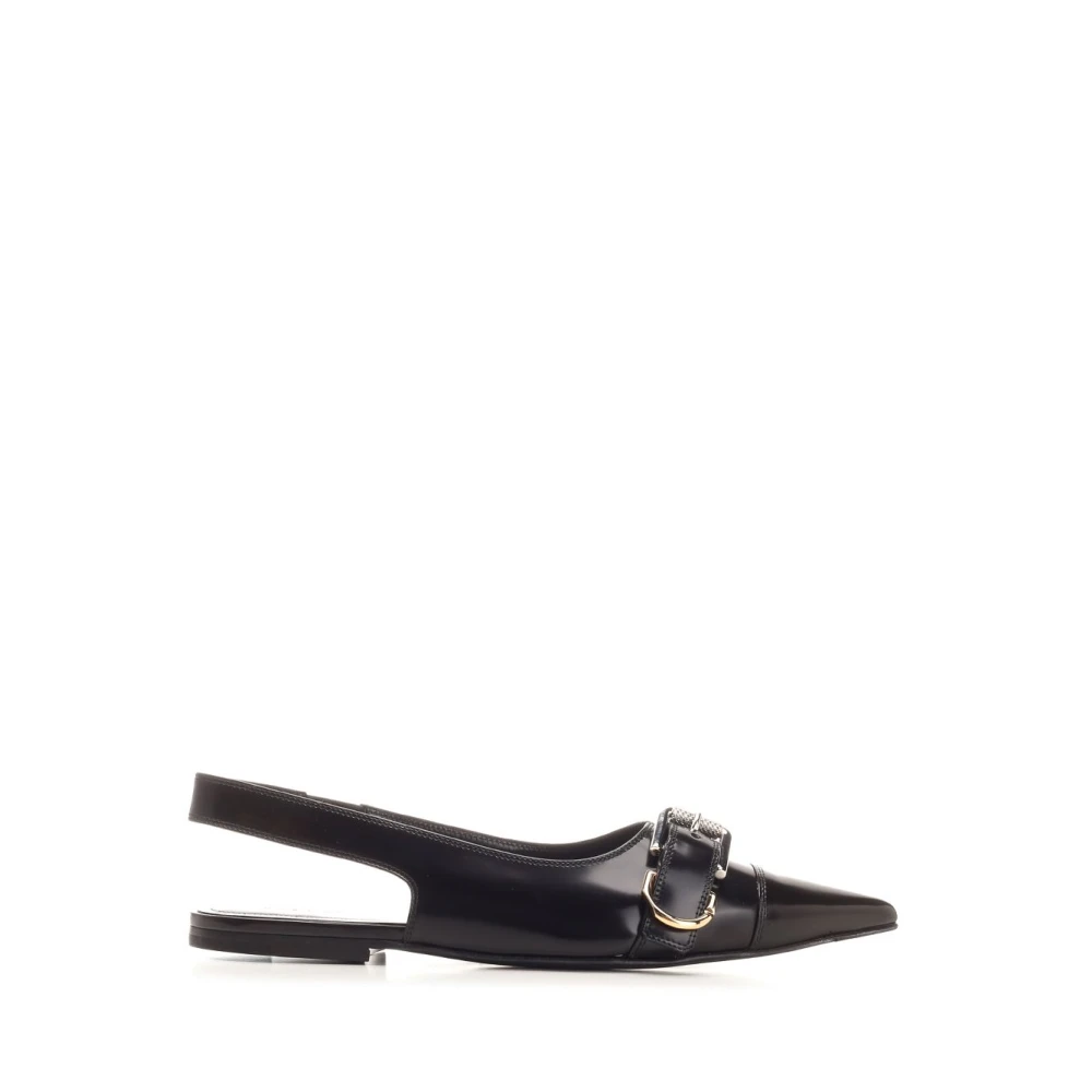 Givenchy Women's Black Voyou Flat Slingback - Ballerina Shoes - 4 Uk - Shoes