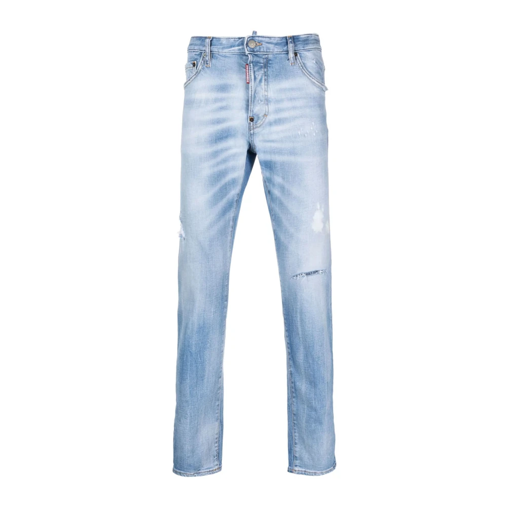 Dsquared2 Men's Blue Slim Fit Jeans, L, Italian Jeans Trousers Made In Italy