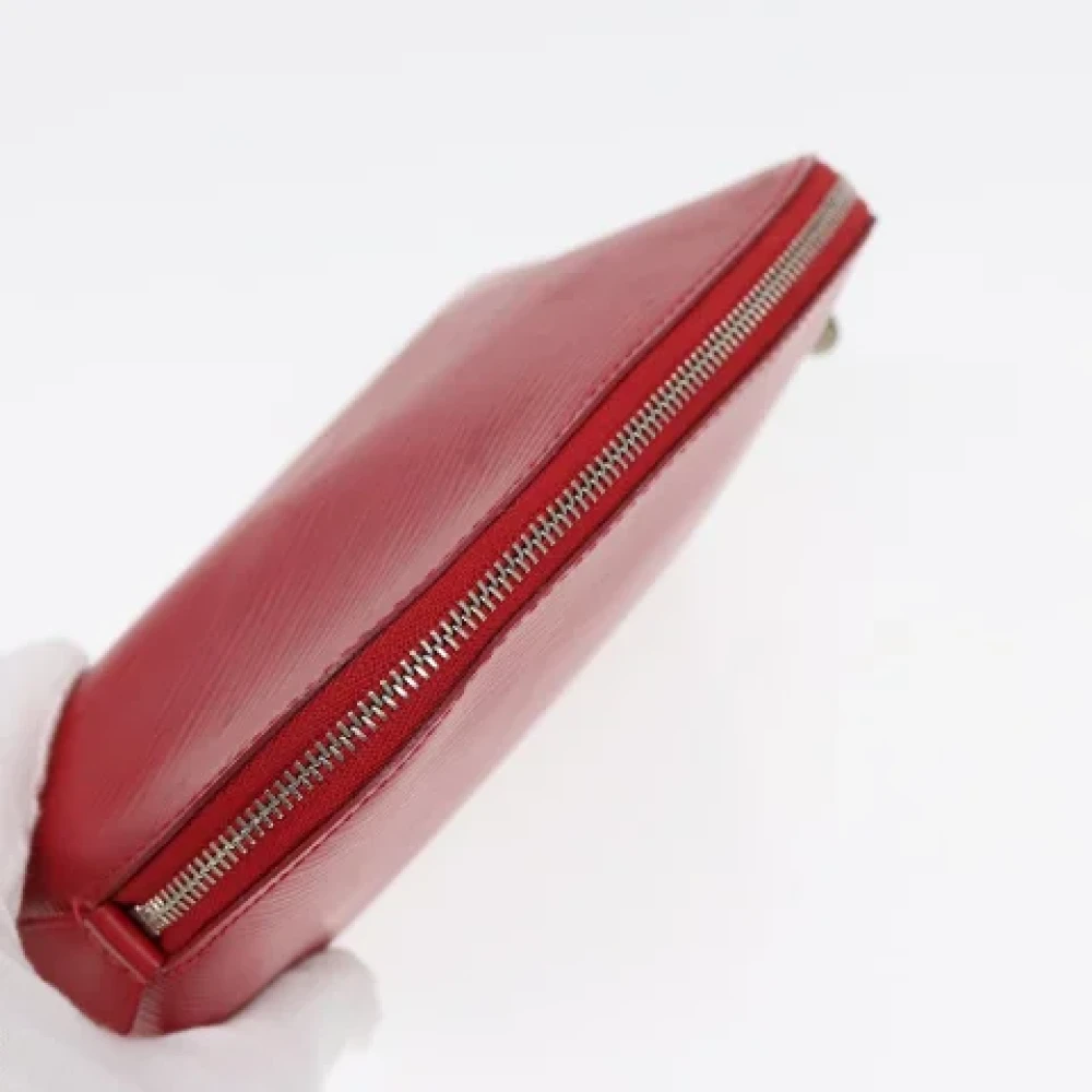 Louis Vuitton Vintage Pre-owned Leather pouches Red Dames