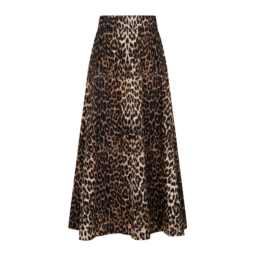 Leopard Lang Skjørt Trendy Stil