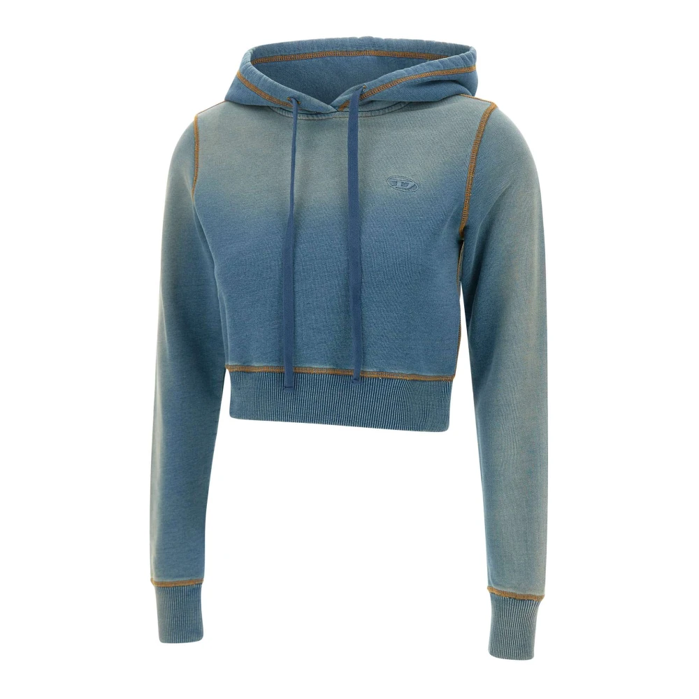 Diesel Blauwe Textuur Hoodie Dames Blue Dames