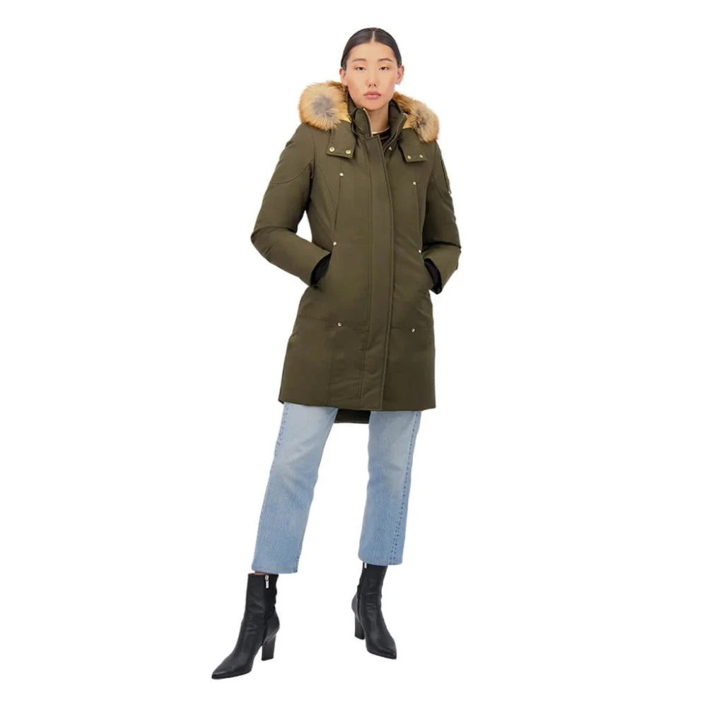 Moose Knuckles Gouden Stirling Parka met Vos Bont Green Dames