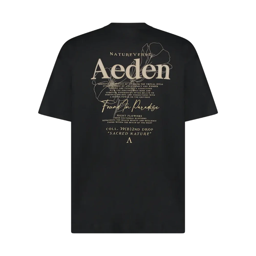 Aeden Zwarte Tee Marshall Stijlvol Black Heren