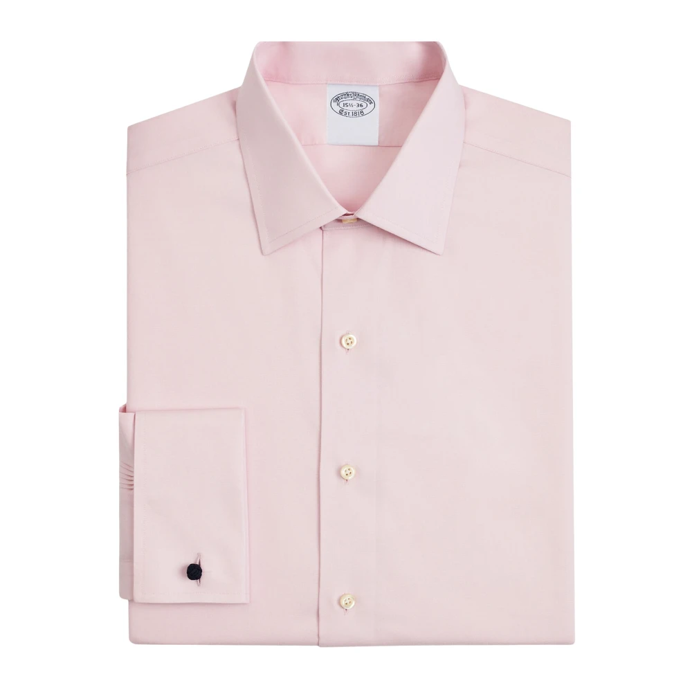 Brooks Brothers Lichtroze Regular Fit Non-Iron Stretch Supima Katoenen Pinpoint Oxford-Stof Overhemd met Ainsley Kraag Pink Heren