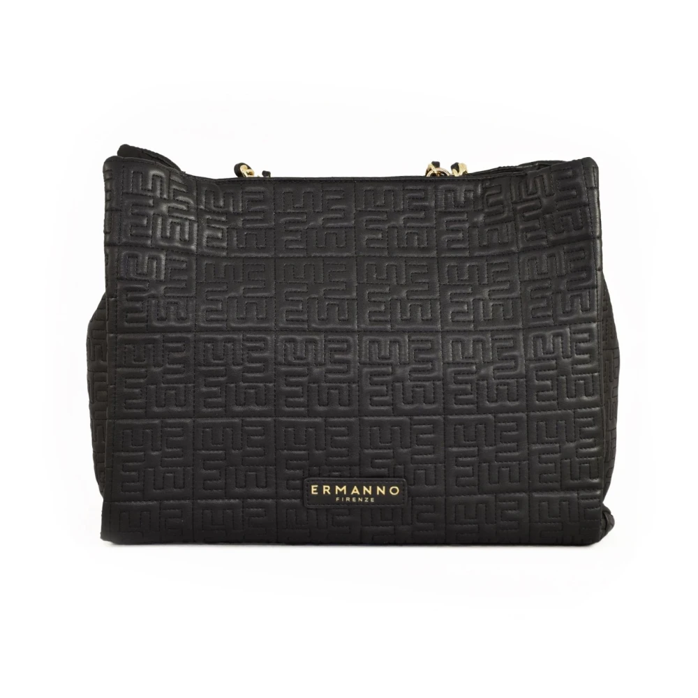 Ermanno Scervino Rosemary Tote Väska med Dragkedja Stängning Black, Dam