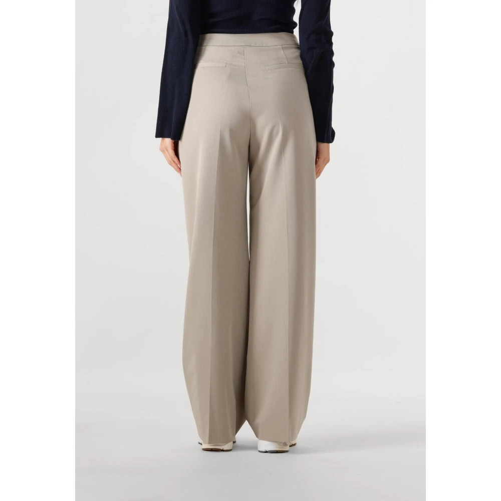 Notre-v Elegante Zand Pantalon voor Vrouwen Beige Dames