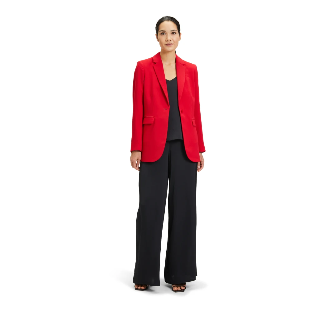 Vera Mont Lang blazer met zakken Red Dames