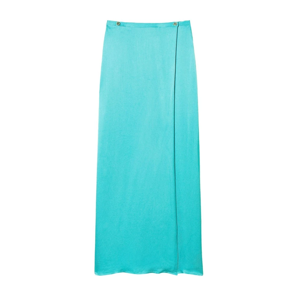 Twinset Stijlvolle Maxi Rokken voor Vrouwen Green Dames