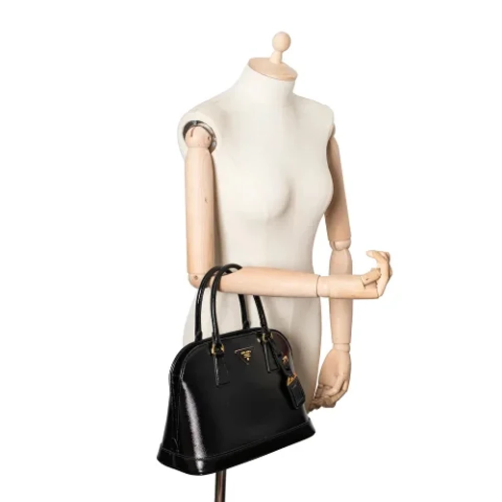 Prada Vintage Pre-owned Leather prada-bags Black Dames