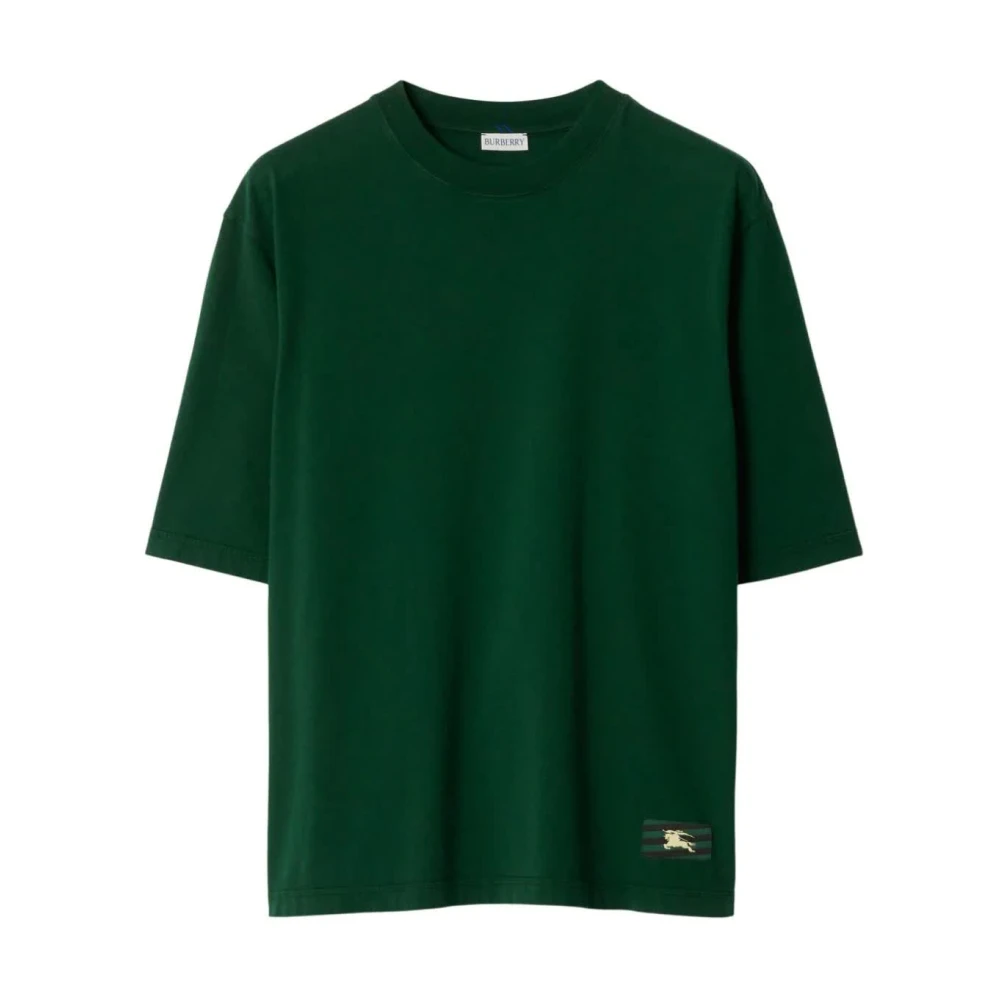 Burberry B8636 IVY T-Shirt i bomull Green, Herr