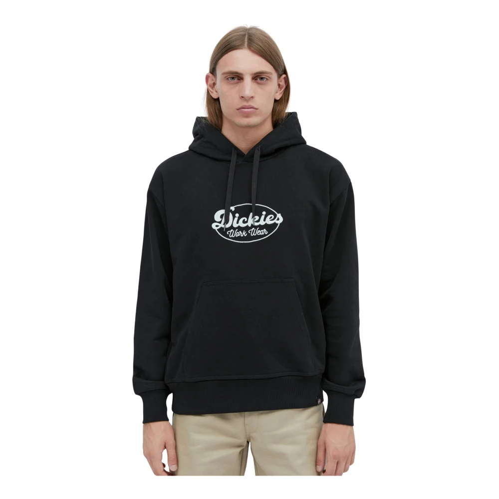 Dickies Men's Black Hoodies, S, Gridley Hooded Sweatshirt