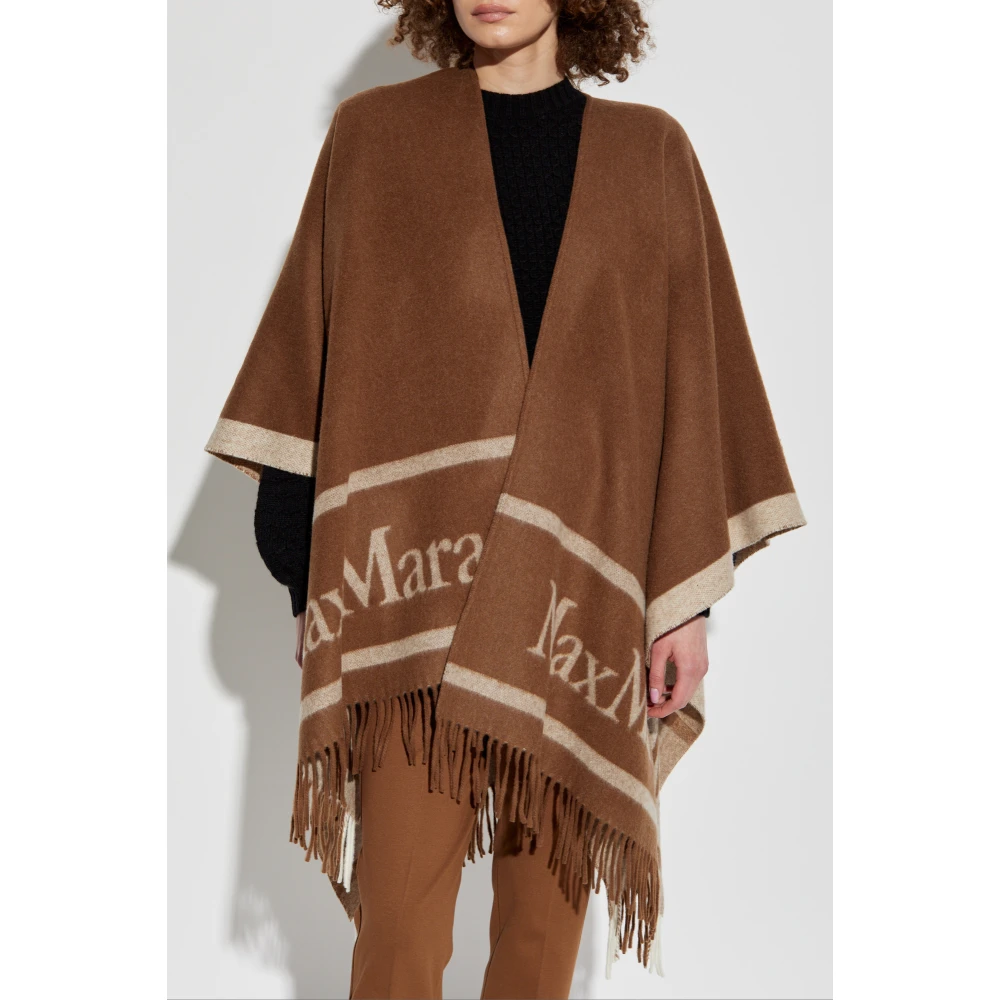 Max Mara Poncho Hilde Brown Dames