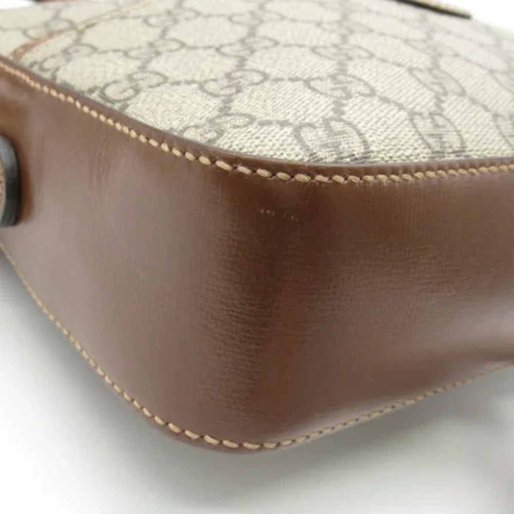 Gucci Vintage Pre-owned Canvas gucci-bags Beige Heren