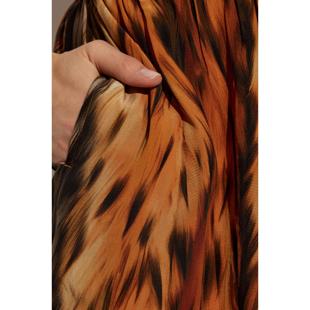 Balenciaga Zijden broek Orange Dames