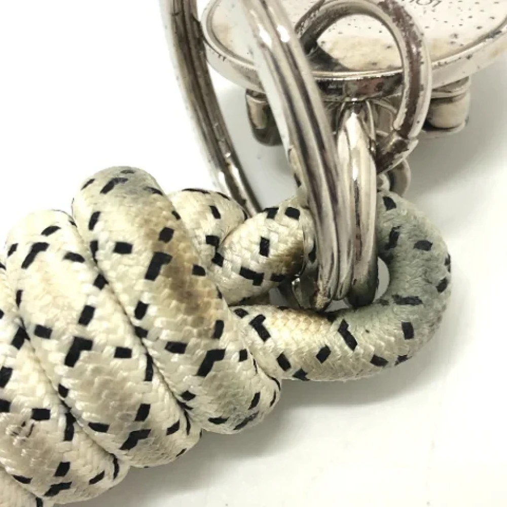 Louis Vuitton Vintage Pre-owned Fabric key-holders White Dames