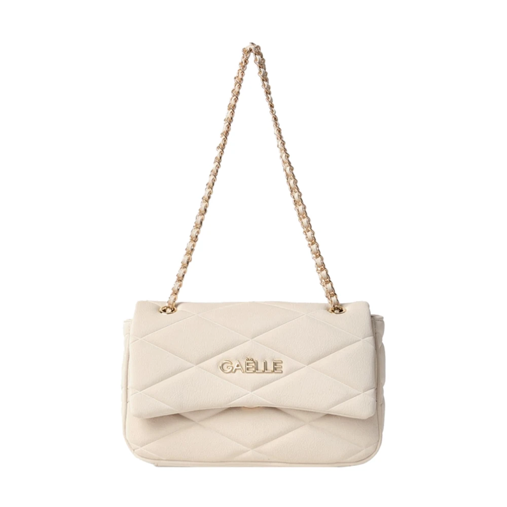 Gaëlle Paris Ivoor Puffer Clutch Tas Beige Dames
