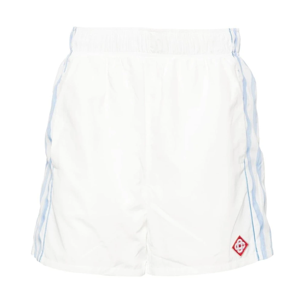 Casablanca Stijlvolle Nylon Shorts in Wit White Heren