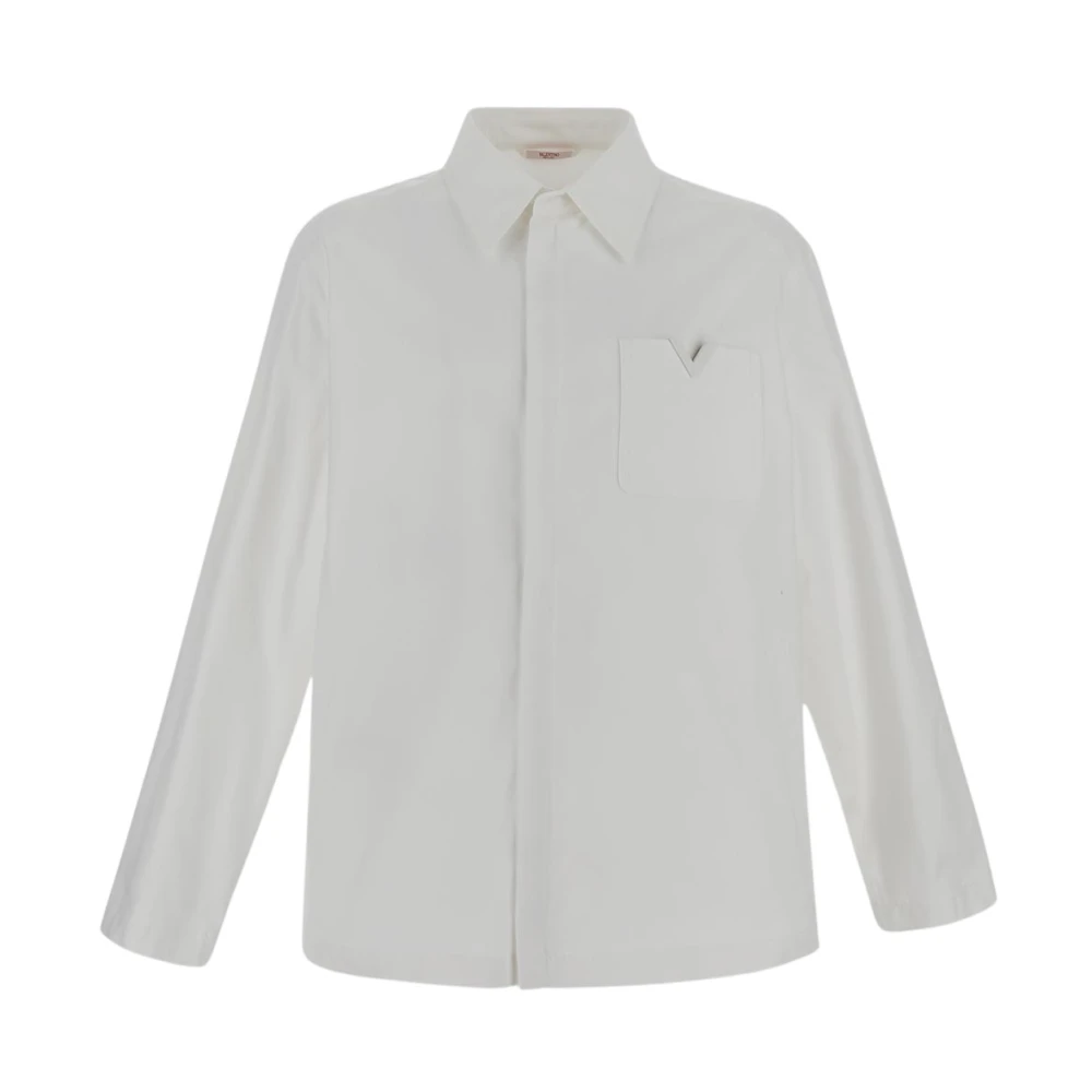 Valentino Katoenen shirt in -stijl White Heren