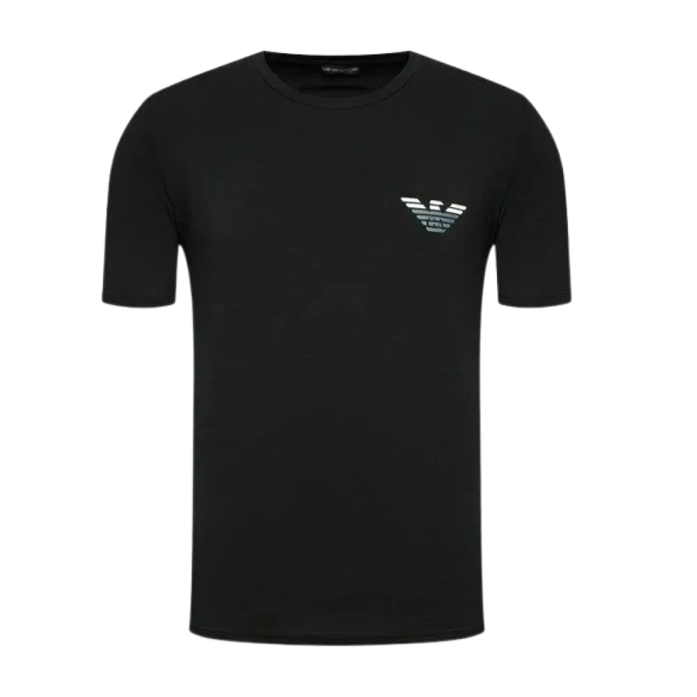 Emporio Armani Mannelijk Zwart Tops Heren, L, Tops