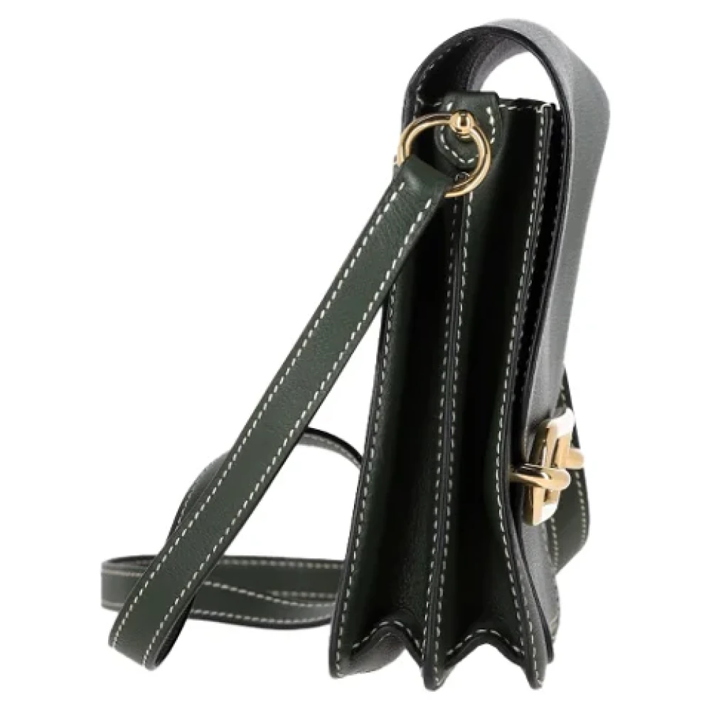 Hermès Vintage Pre-owned Leather handbags Green Dames