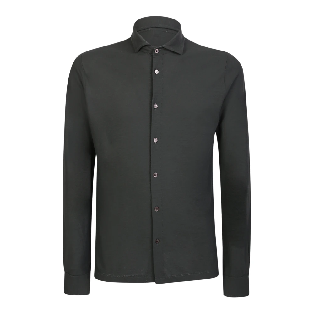 Zanone Green Military Style Shirt - Male - Casual Shirts - 2XL - Shirts