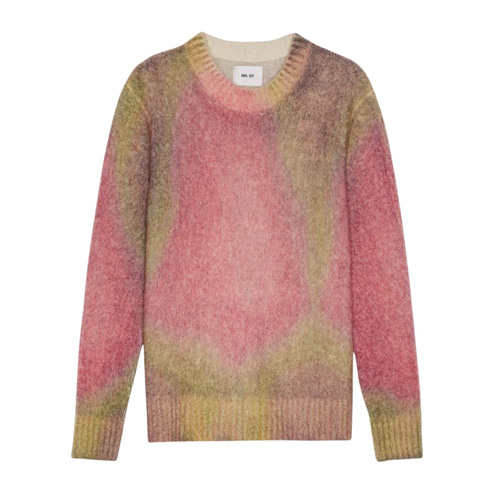Nn07 Gradient Print Alpaca Blend Sweater Multicolor Heren