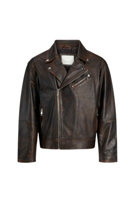 brun-lader-bikerjacka