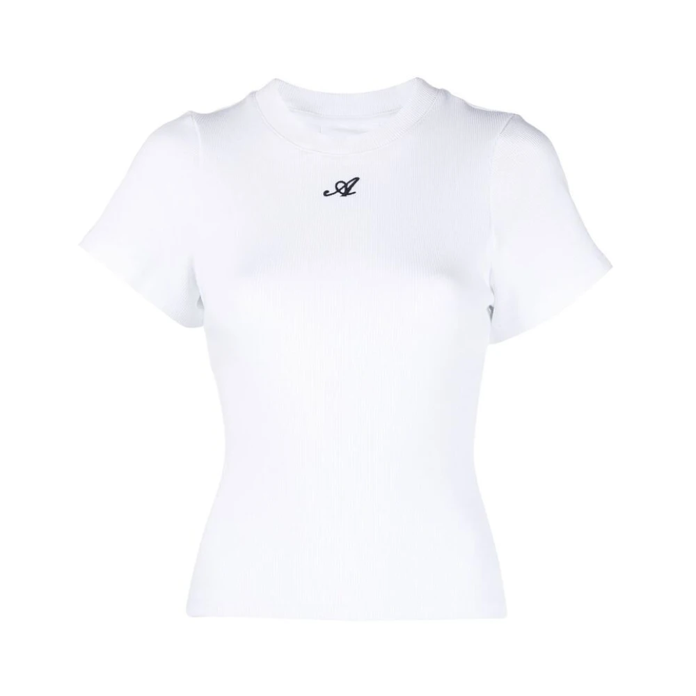 Axel Arigato Script A Biologisch Katoenen T-shirt White Dames