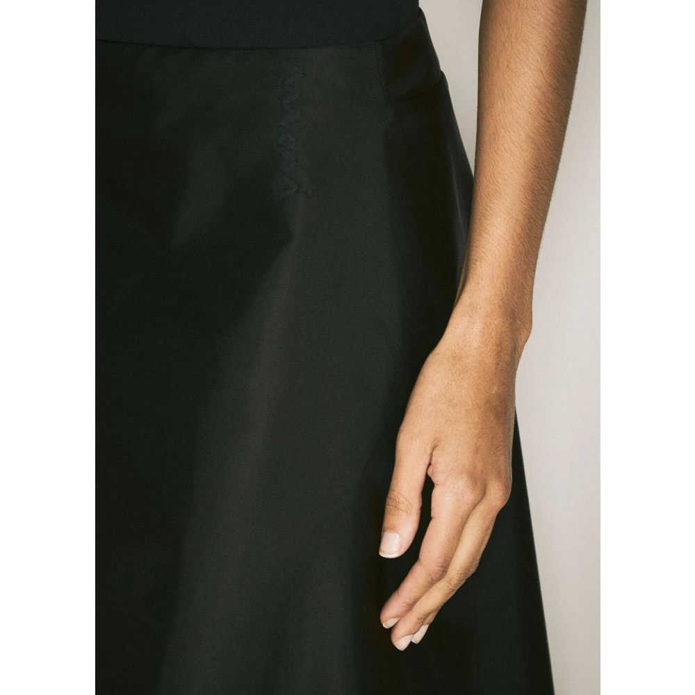 Marni Technische Twill Midi Rok Black Dames