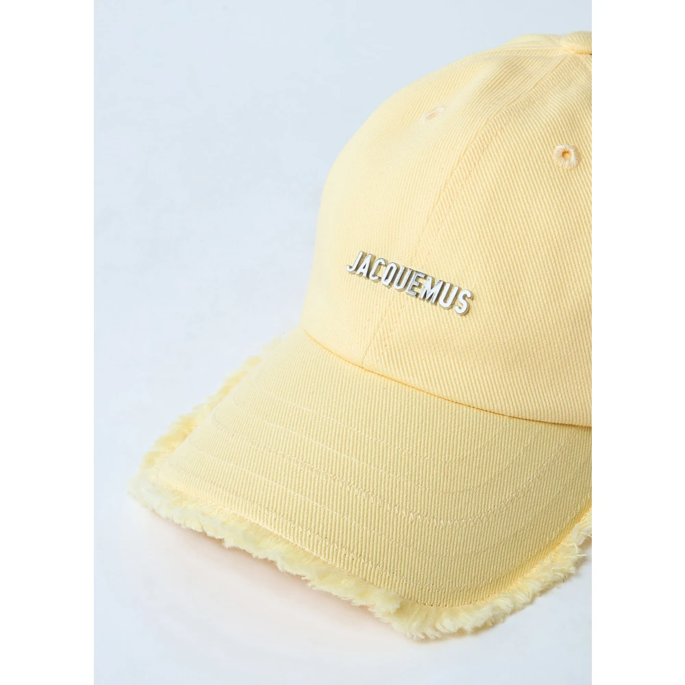 Jacquemus Artisjokpet met trekkoord kinband Yellow Dames