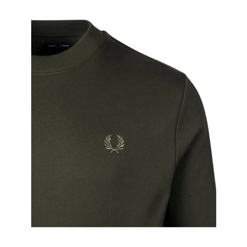 Fred Perry Iconische Laurel Crown Sweatshirt Green Heren