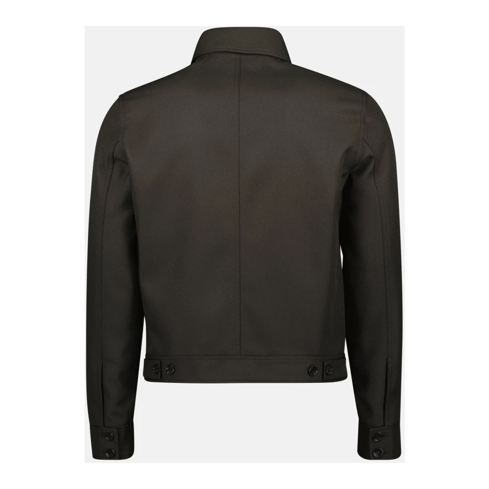 Courrèges Retro Bruine Jas Mannen Herfst-Winter 2024 Green Heren