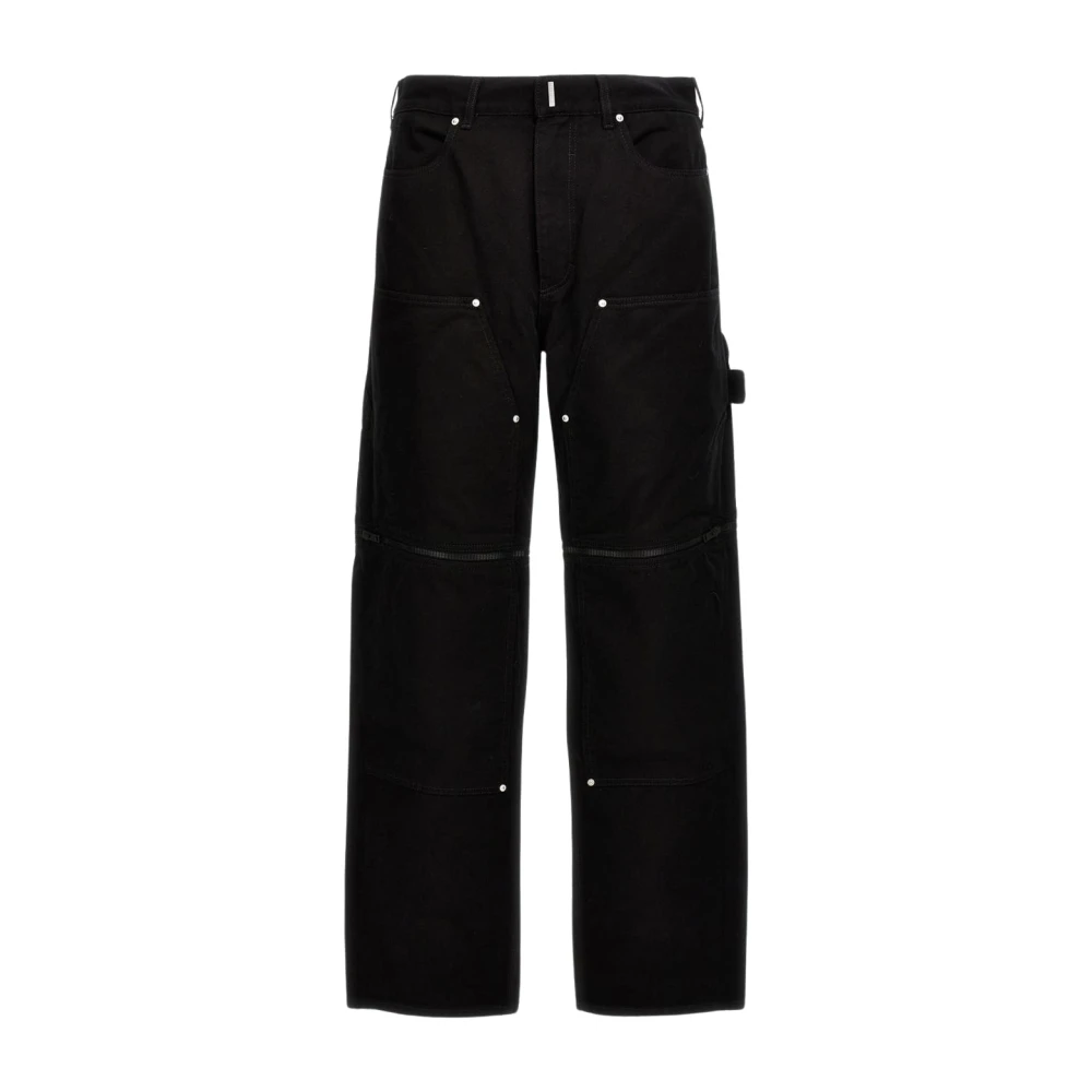 Givenchy Men's Black Stylish Distressed Denim Jeans