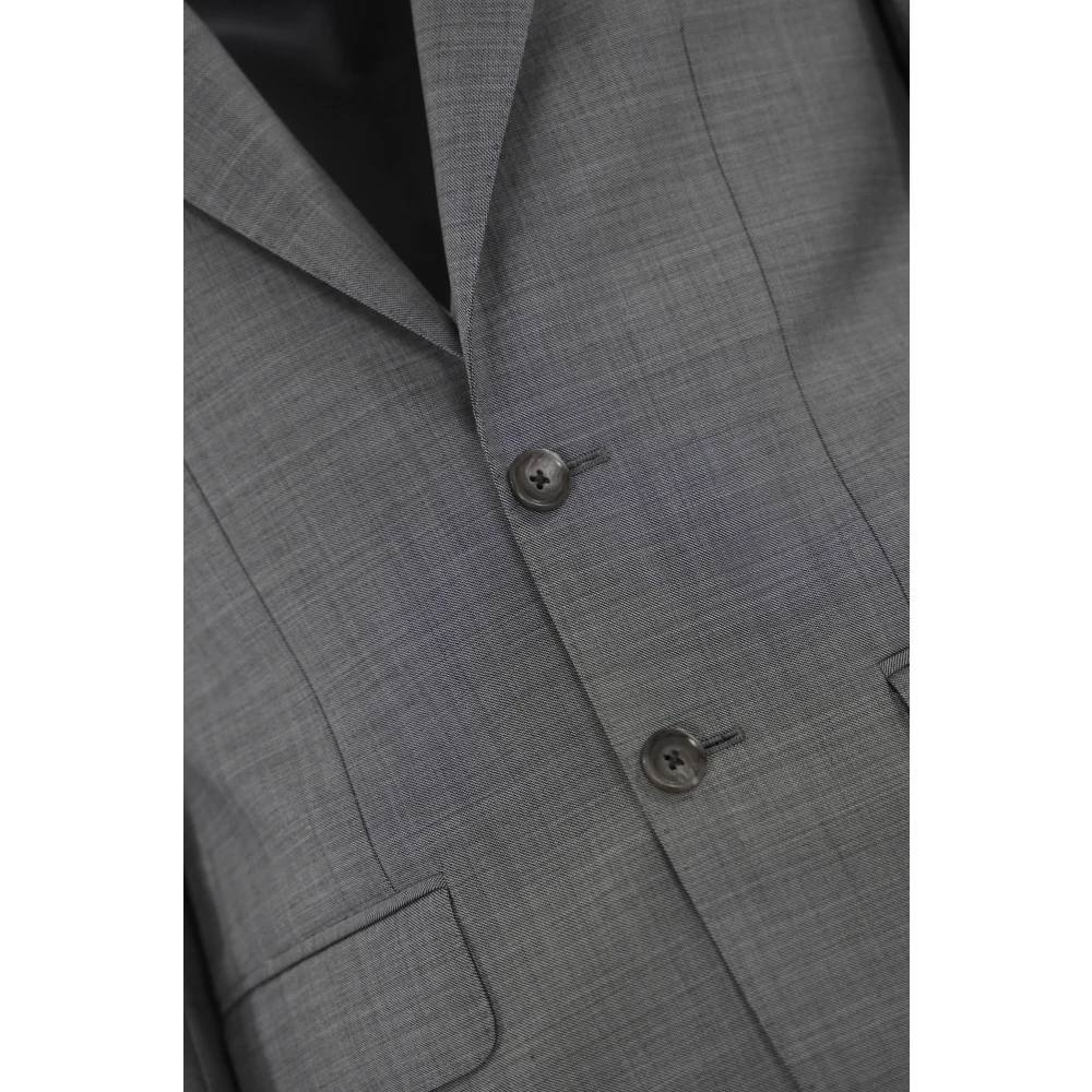 Corneliani Grijze Wollen Pak Jas en Broek Gray Heren
