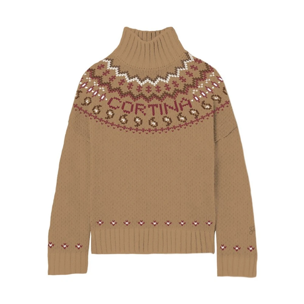 MC2 Saint Barth Stijlvolle Sweaters Collectie Brown Dames