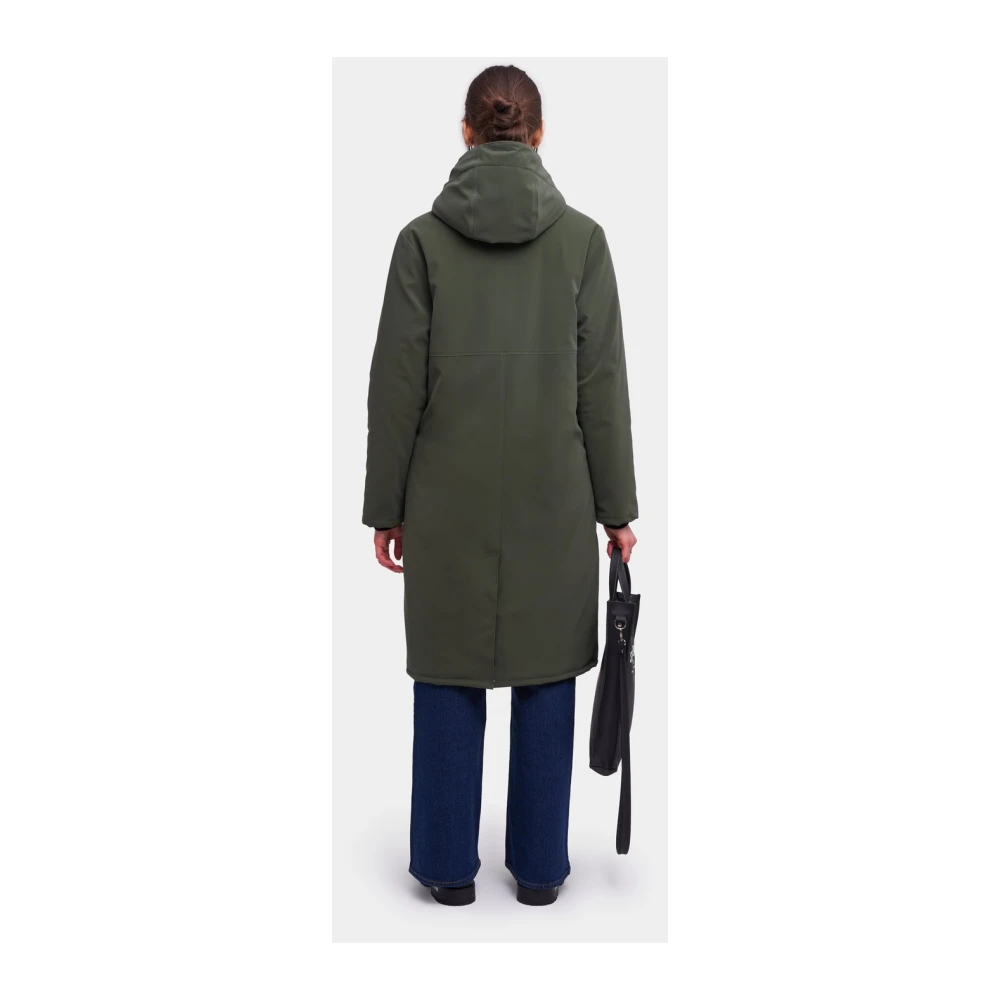 Stutterheim Winter Regenjas Mat Lang Jack Green Dames