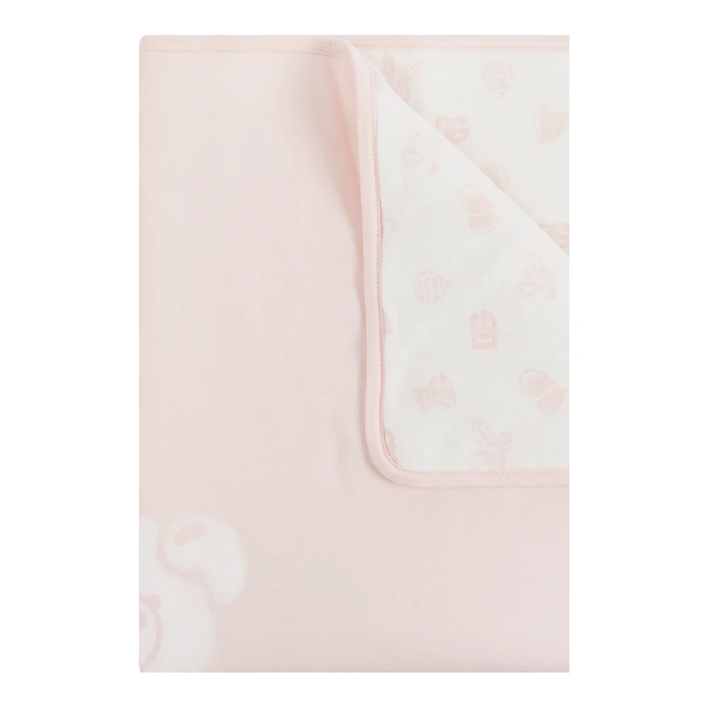 Dolce & Gabbana Katoenen deken Pink Unisex