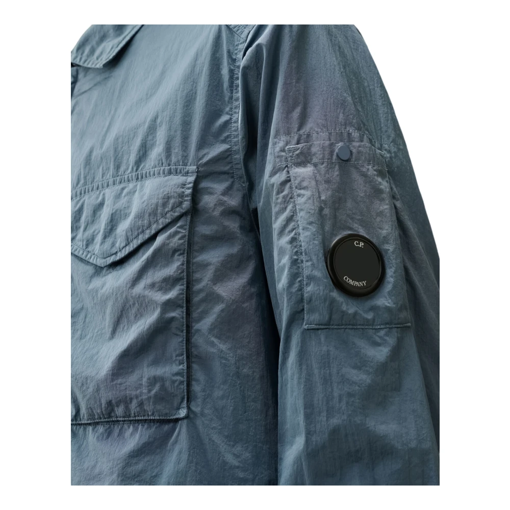 C.P. Company Chrome-R Overshirt in Flint Stone Blue Heren