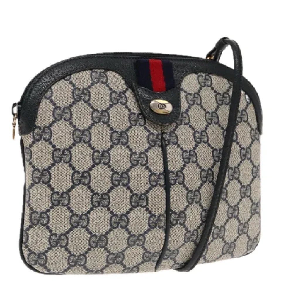 Gucci Vintage Pre-owned Leather gucci-bags Blue Dames