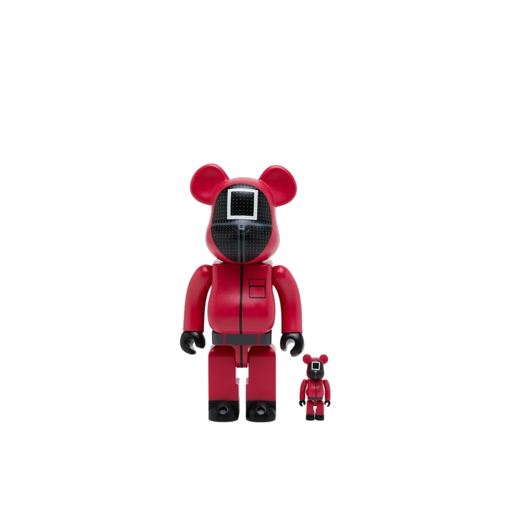 Medicom Toy Squid Game Guard Bearbrick Set Red Heren