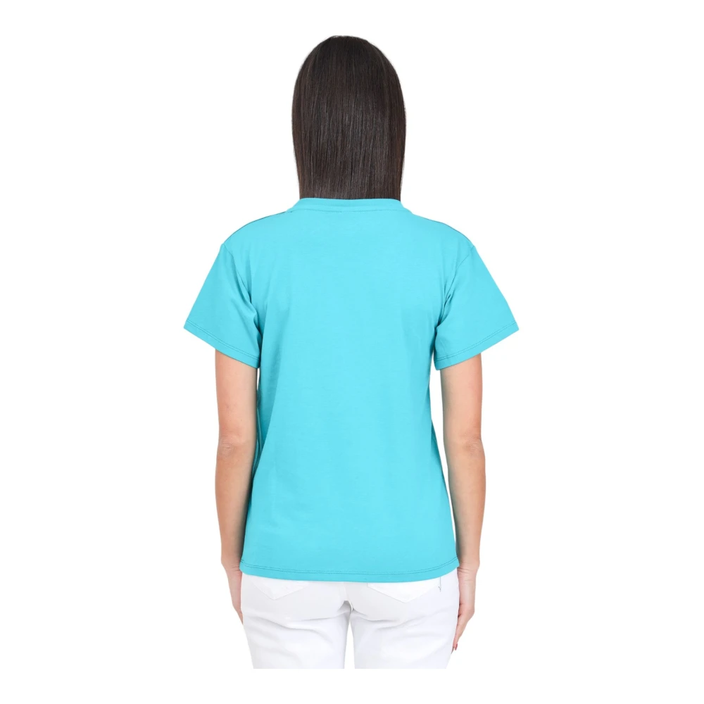Moschino Korte Mouw T-shirt Blue Dames