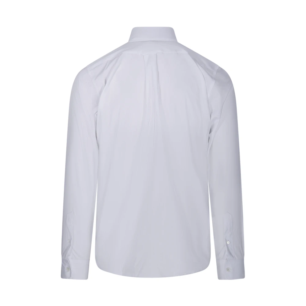 Maison Kitsuné Wit Klassiek Fox Head Shirt White Heren