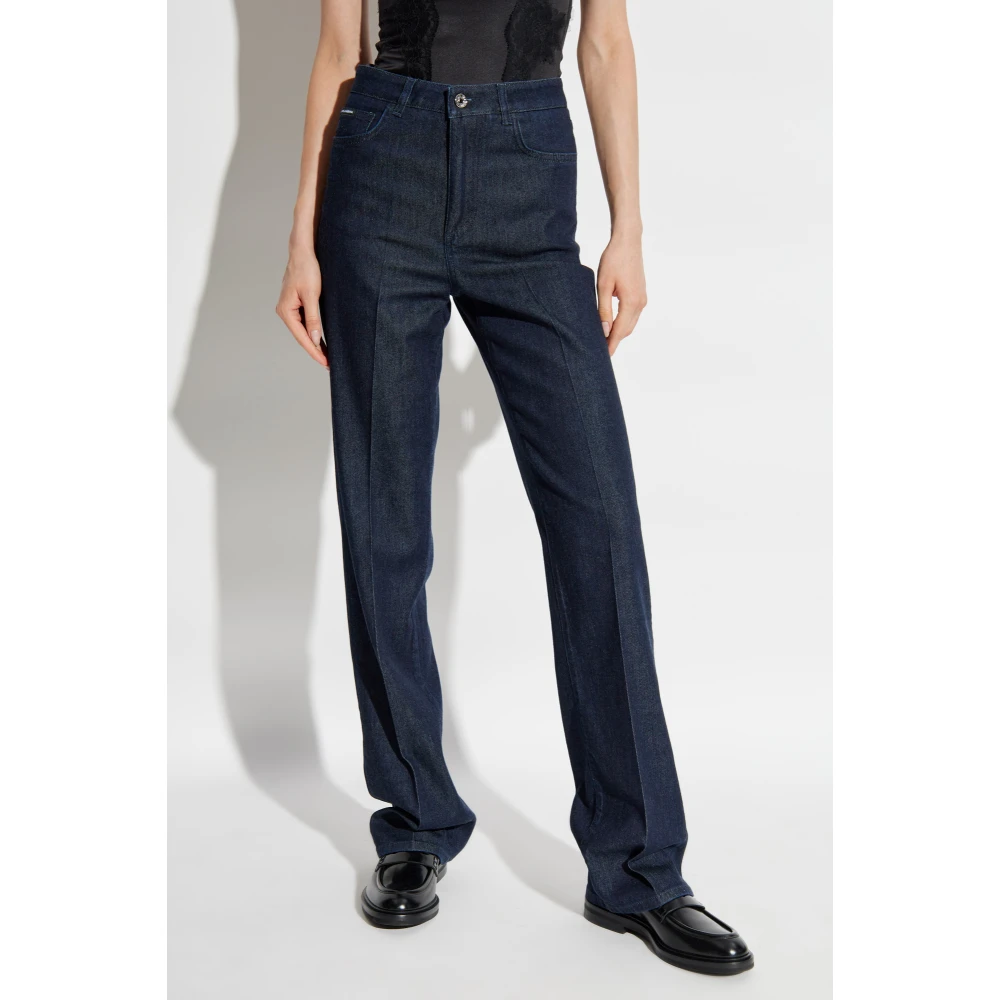 Dolce & Gabbana Jeans met logo Blue Dames
